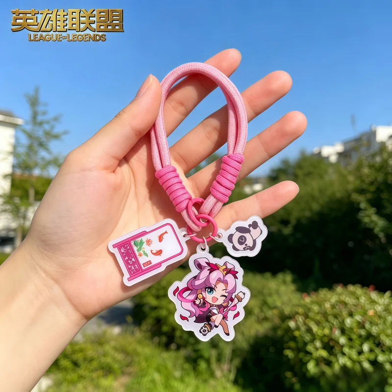 

League Of Legends Q Version Panda Lux Acrylic Hanger Multiple Color Forms Pendant Charm Collectible Gift Series Ornaments