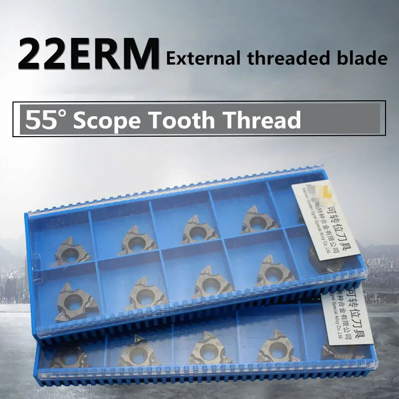 55°External thread blade with range teeth 22ERM N55 GM3225 10Pcs