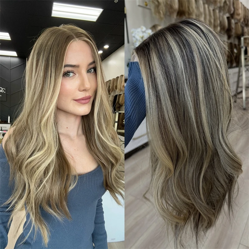 long-ombre-brown-blonde-with-highlight-lace-front-wig-for-women-natural-wavy-middle-parting-top-hd-glueless-wigs-party-daily-wig