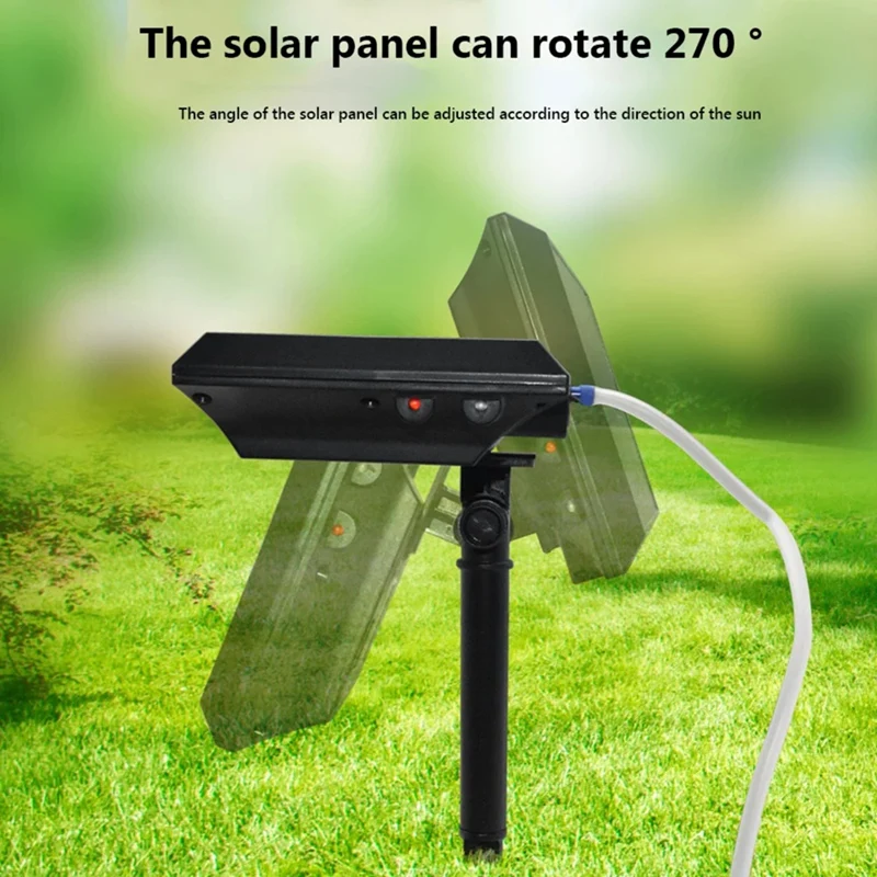 Fish Pond Solar Air Pump Multi-Function USB Charging Ventilator Aquarium Outdoor Fishing Rotary Oxygen Fish Tool-AT35