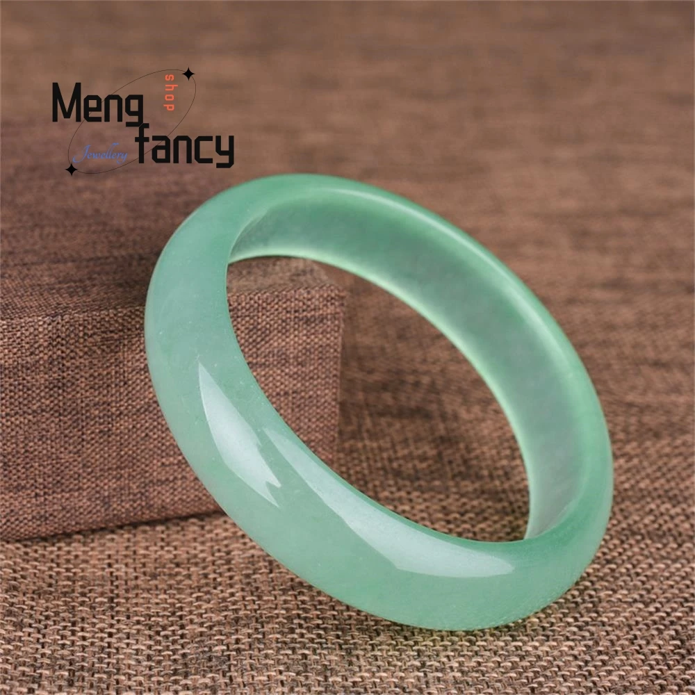 Natural Ice Jadeite Bracelet Charms Fashion Jade Bangle Fine Jewelry Luxury Temperament Elegant Women Sexy Girls Holiday Gifts