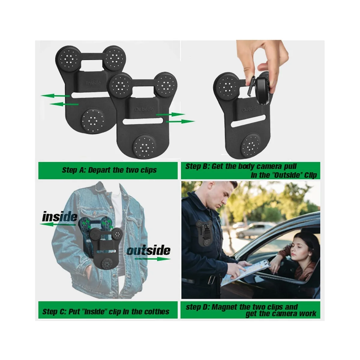 

Магнитный держатель BK01 Универсальный крепление для корпусной камеры с сильным магнитом на присоске