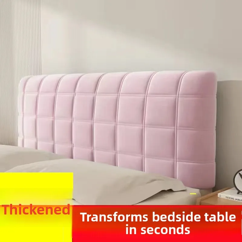 Universal Bed Headboard Dust Cover Protector Soft Cotton European Sle Barest Leather Wood Bed Clamp Cotton Thiened