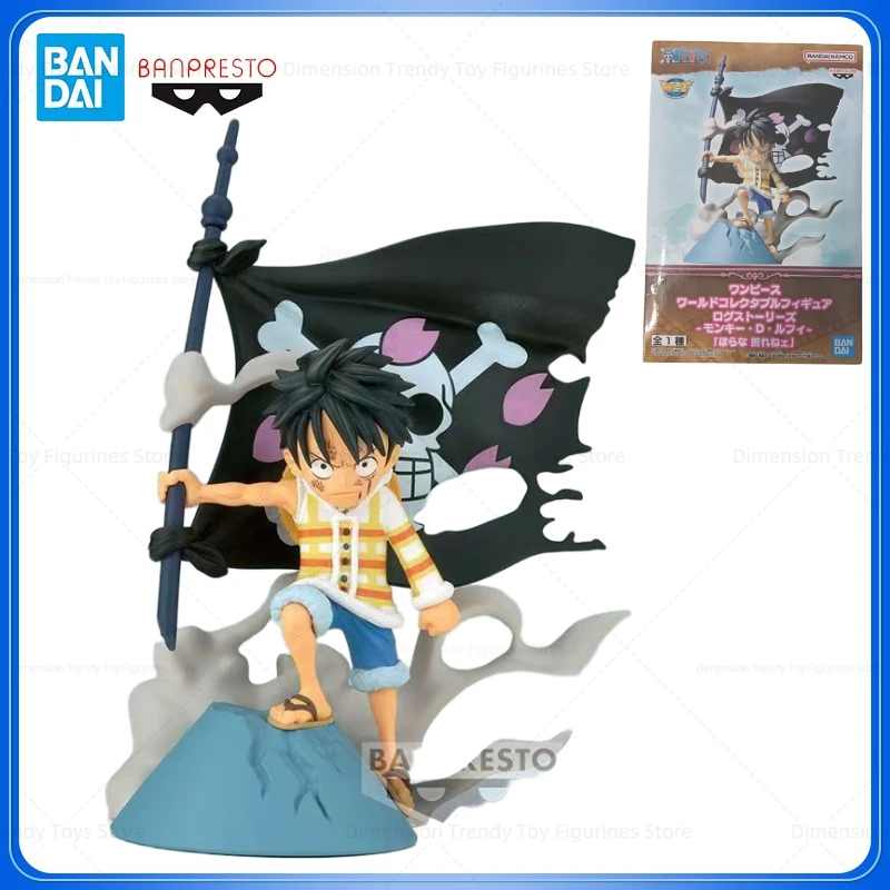 

Bandai In Stock BANPRESTO Collectable Figure Log Stories One Piece Monkey D. Luffy Anime Toy Gift Model DT