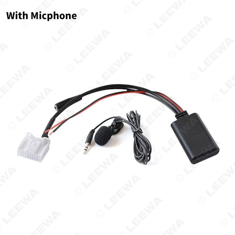 LEEWA Car Wireless Bluetooth Module Aux Audio Cable Music Adapter With Micphone For Toyota 4Runner Camry Rav4 AUX Cable #CA6197
