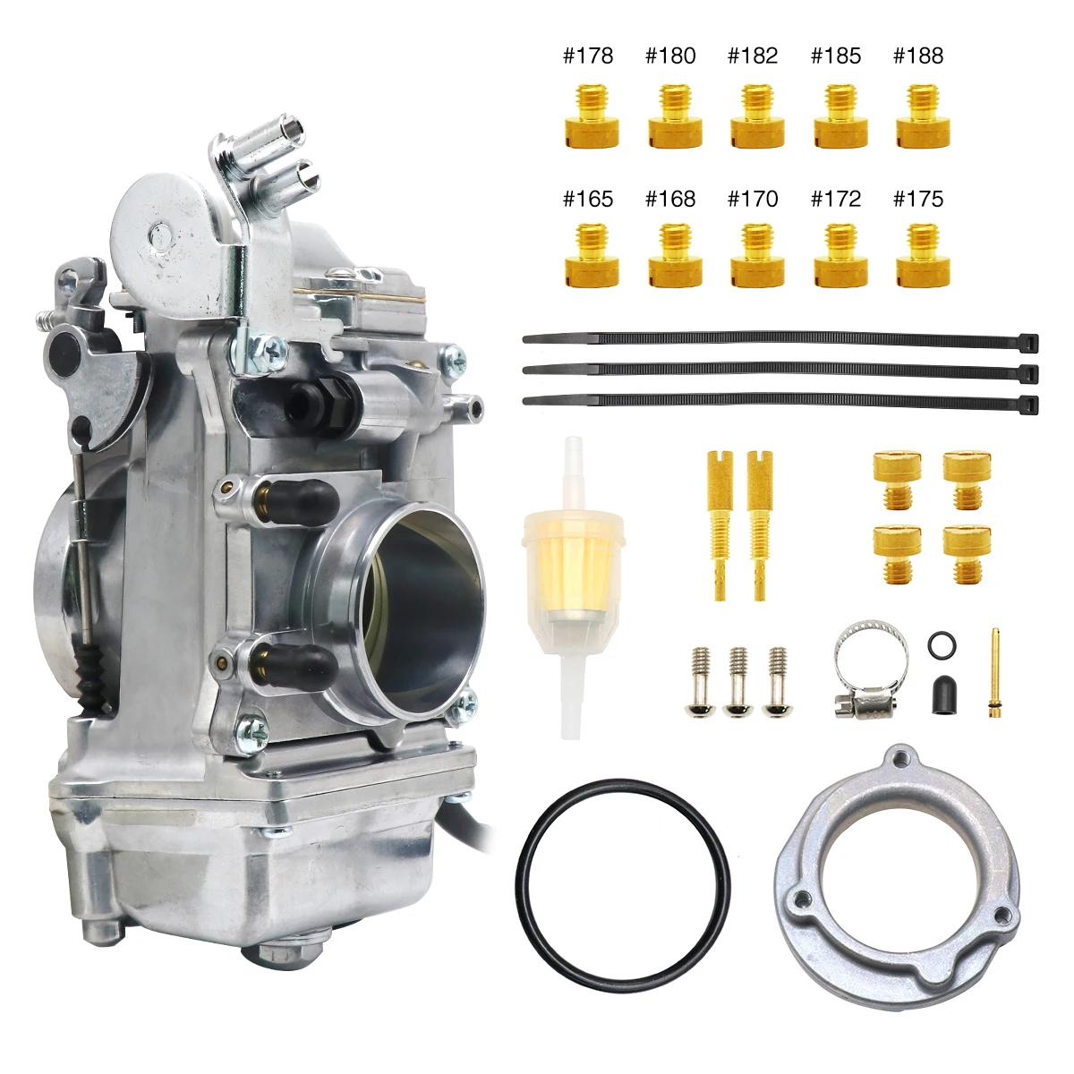 Zsdtrp Motorfiets Carburateur Mikuni Hsr TM42 42Mm HSR45 45Mm HSR48 48Mm Voor Harley Evo Evolution Pumper Carburateur met Jets