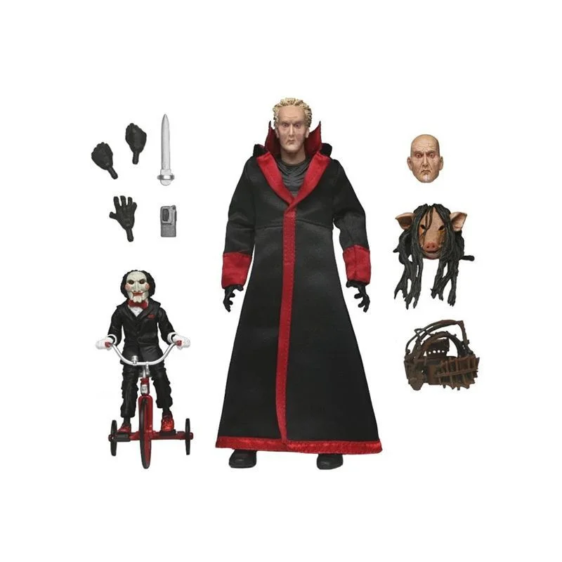 NECA Фигурка Пилы Ultimate Jigsaw Red Robe Фигурка Аниме GK Манга Черный Халат Фигурка Игрушки Модель Орнамент Подарки на Хэллоуин