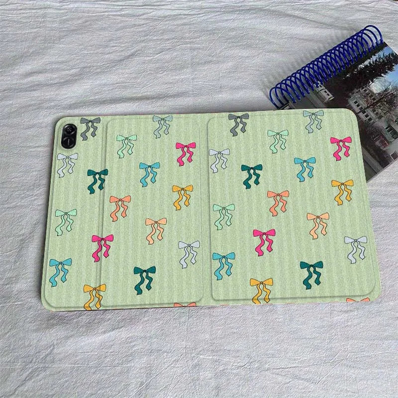 

Beautiful bow pattern For Huawei MatePad Air SE Pro M6 M5 M2 T10s T5 10 11 12.6 11.5 12 X 10.8 Inch 10.1 Tablet Case