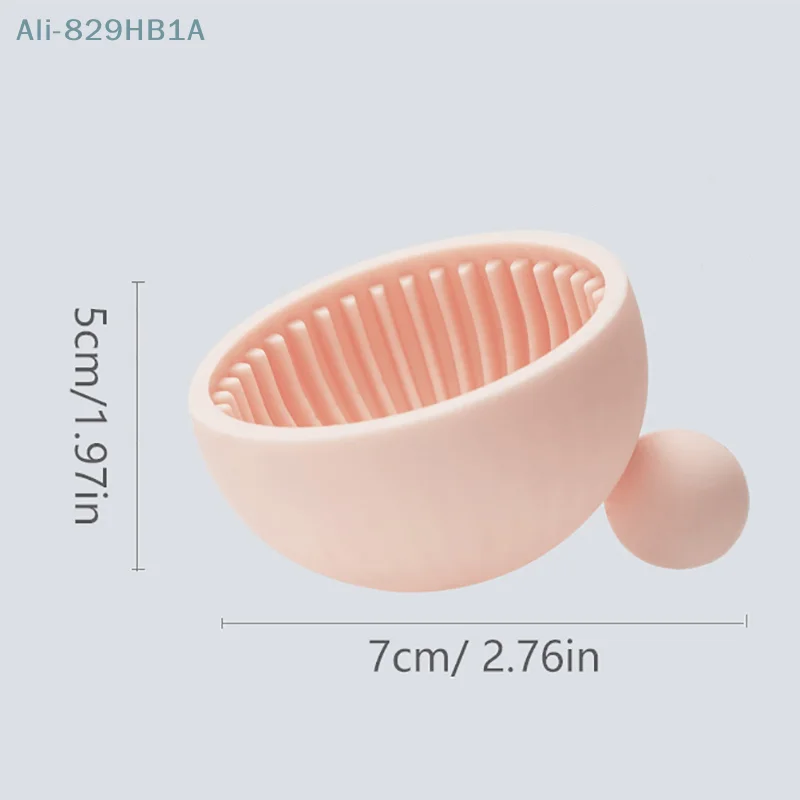 Silicone Maquiagem Brush Cleaner, Pó Puff, Tigela De Limpeza, Escovas De Sombra, Wash Clean Mat, Ferramentas De Beleza, Soft Scrubber Box