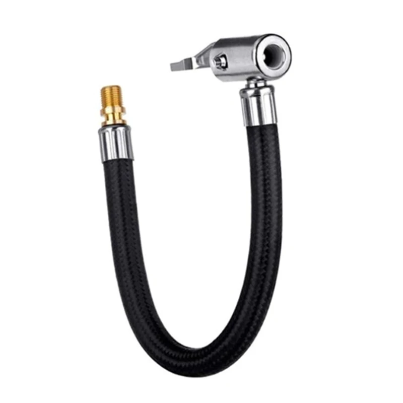 Y1UB Motorbike Bike Tyre Inflator Hose Quick Connection Nozzle Air Extension