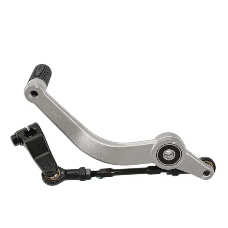 Gear Shift Lever Assembly With Adjustable Connecting Rod Anti-Slip Rubber Cover For CFMOTO 450NK CF400-7