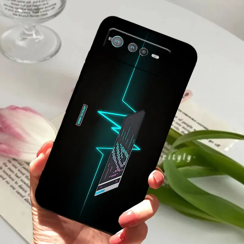 Para ROG Phone 6 Pro funda ROG6 ROG7 moda de lujo silicona TPU funda de teléfono suave para Asus ROG Phone 7 Fundas protectoras Coque