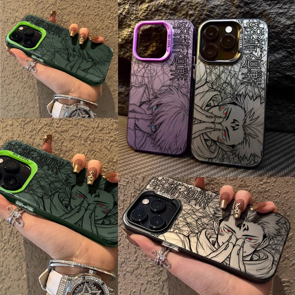 SATORUS GOJOS LINE Phone Case for Samsung Galaxy A37 A57 A17 A07 A16 A06 A35 A55 A25 A05S A15 A56 A54 A36 A34 A24 A26 4G 5G
