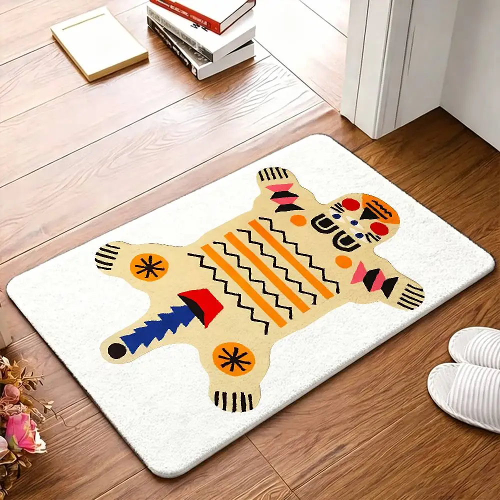 Checkerboard Fruit Cozy Soft Bedroom Carpet Fluffy Floor Mat Durable Carpet Rug For Footpad Mats Style Soft