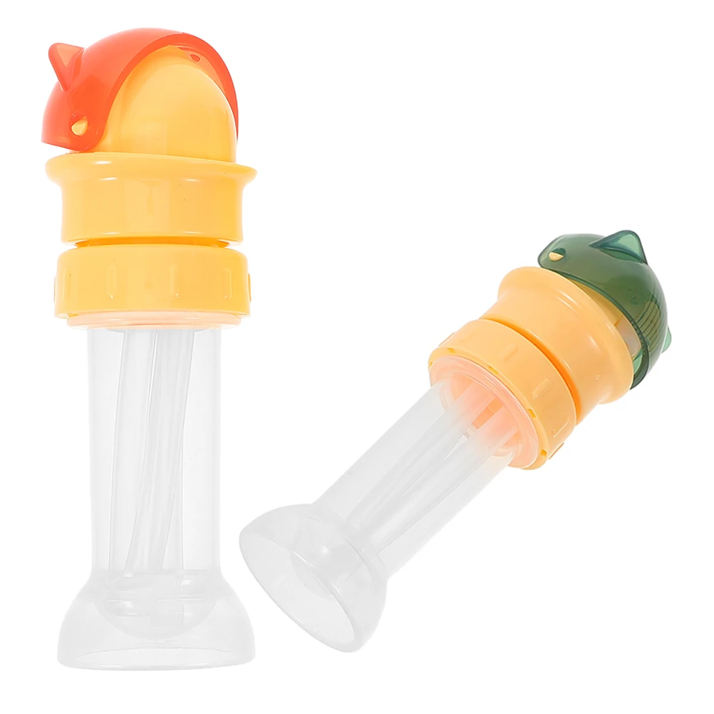 

2pcs AntiOverflow AntiChoke Conversion Cover Water Caps Kids Travel Straw Lids Storage Bottle Reusable SpillProof Design