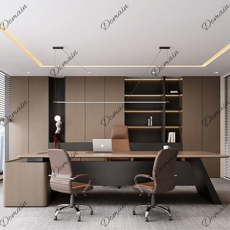 ZL Craft Display Office Desk Bedroom Executive Long Decoration Office Desk Gaming European Computer Scrivania Commercial Furnitu