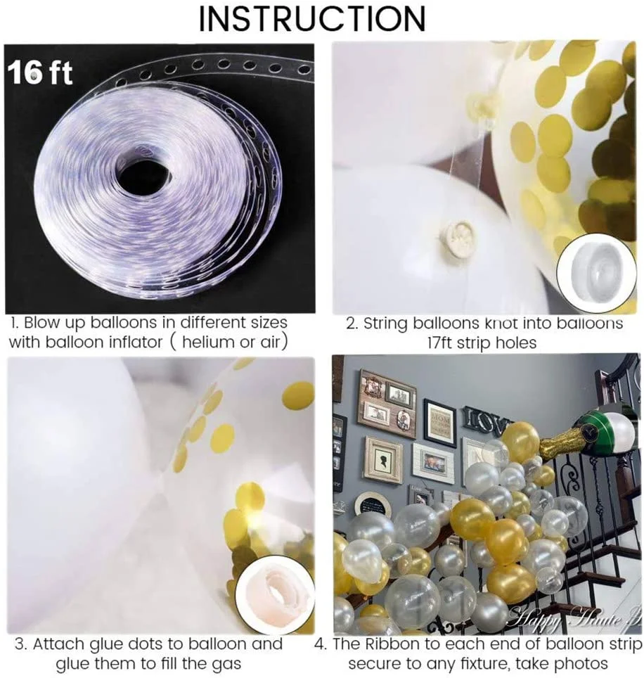 طقم قوس بالون زجاجة شامبانيا مكون من 88 قطعة لتزيين حفلات أعياد الميلاد وحفلات الزفاف وحفلات الزفاف والذكرى السنوية #5