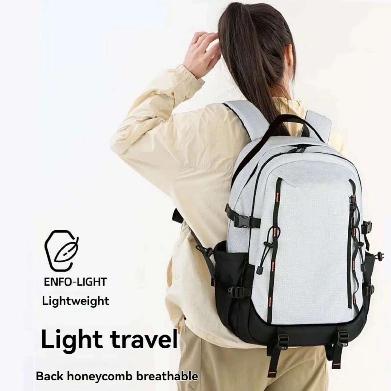 

Рюкзак для походов большой емкости, дорожный рюкзак для мужчин и женщин, прочный легкий рюкзак с ремнем на воздушной подушке, несколько карманов