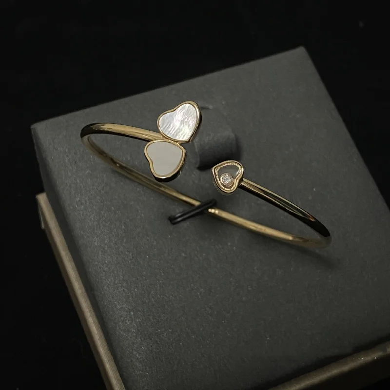 Rose Gold Butterfly Heart bracelet Ladies fashion temperament Senior luxury brand jewelry party couple gifts