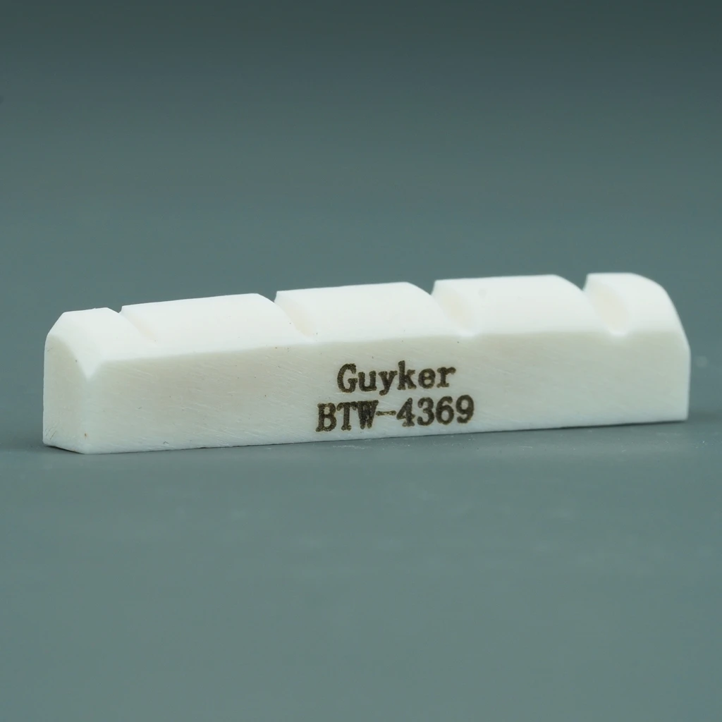 سرج جسر الجيتار الصوتي من Guyker، عظم البقرة، وسادة بيانو باس، سلسلة مختلفة