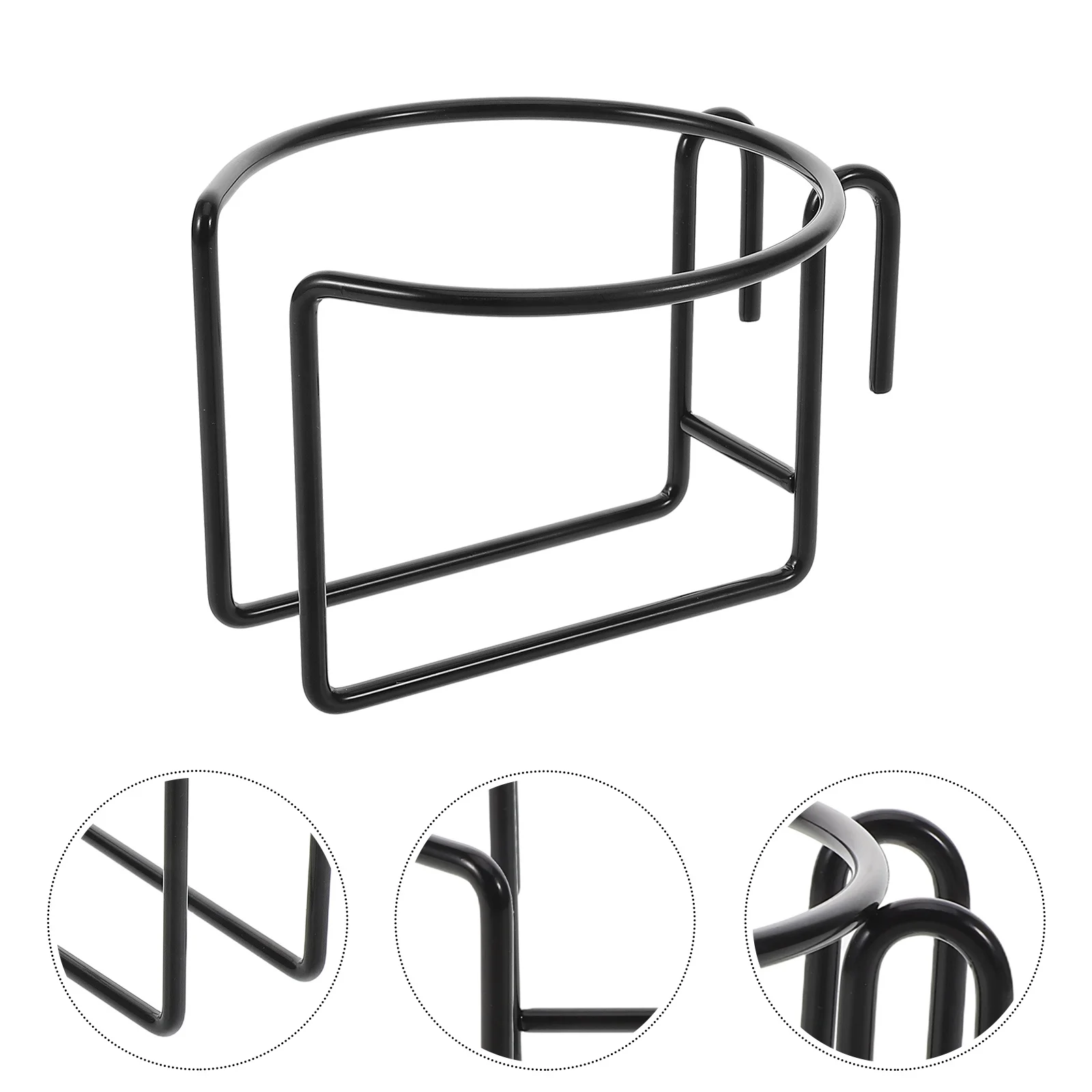 

Shopping Cart Cup Holder Hanging Universal Metal Drink Bottle Rack Stroller Trolley Attachment Hook Grocery Organizer Antislip