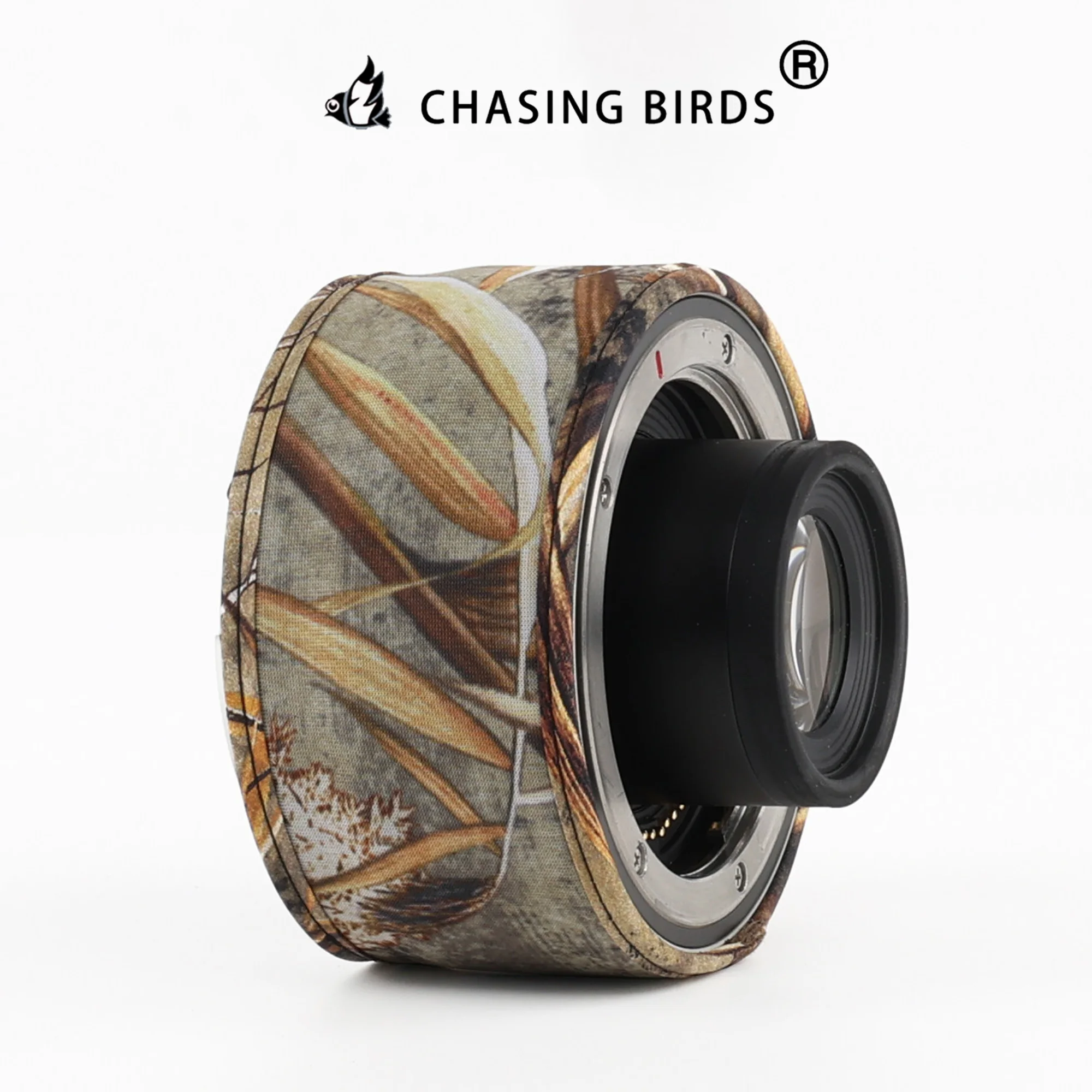 CHASING BIRDS Camouflage Lens Coat for CANON RF Teleconverter TC 1.4X 2.0X Waterproof and Rainproof Lens Protective Cover