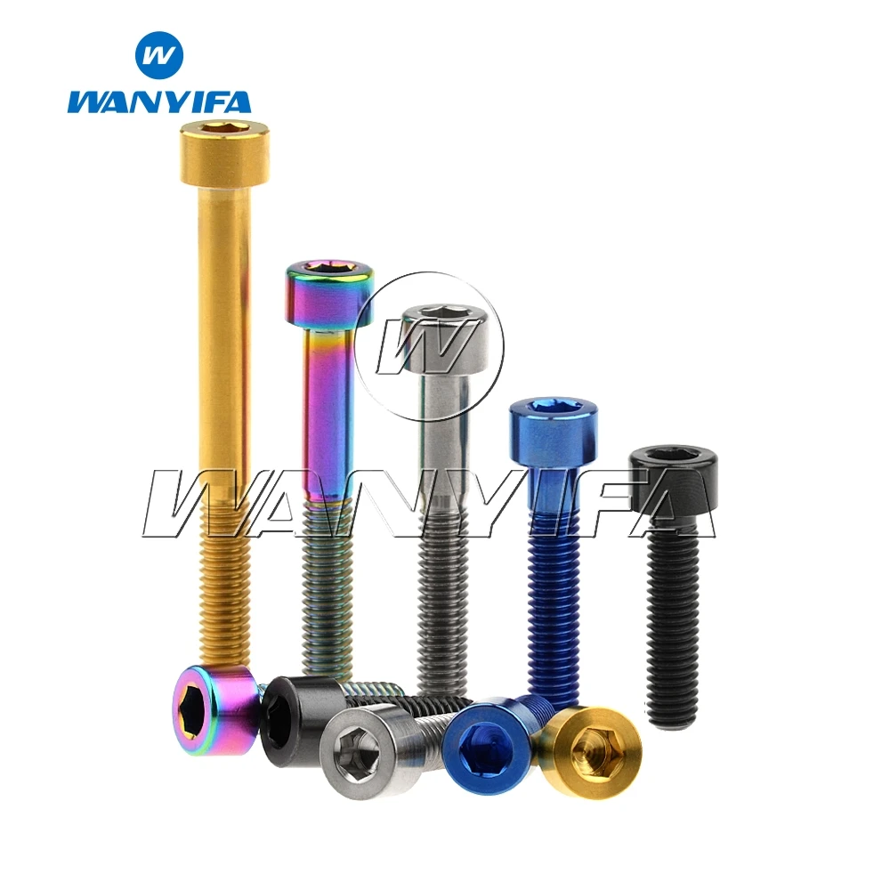 Wanyifa Titanium Blots M5/M6X10/12/15/16/18/20/23/25/30/35/40/45/50/55/60/65Mm Hexagon Socket Head Cap Screws for Bicycle - Image 5
