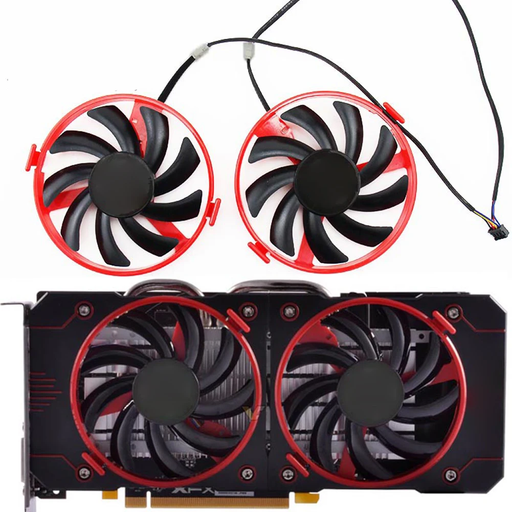 

For XFX RX460 RX 460 2G/4G FDC10U12S9-C Graphics Card Cooling Fan 4Pin 93mm