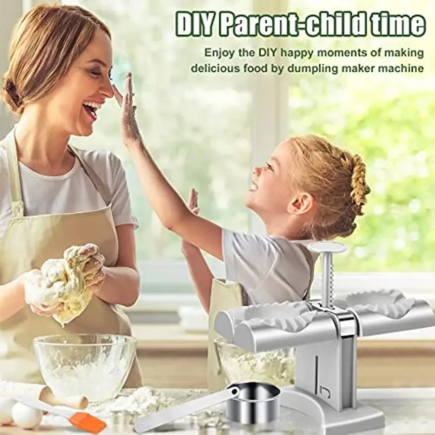 التلقائي جهاز صناعة زلابية الصحافة المنزلية مزدوجة رئيس زلابية صنع قالب آلة امباناداس بيروجي صانع أدوات أداة المطبخ