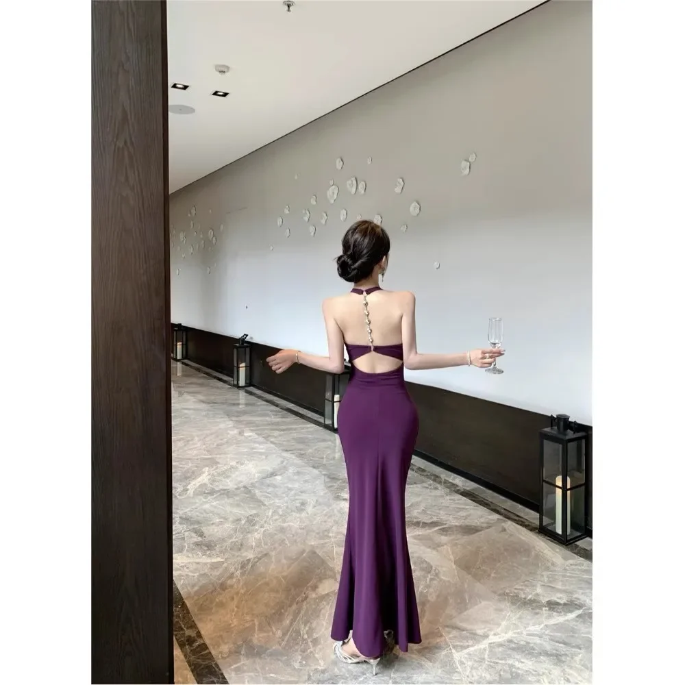 Robes sans manches pour femmes, robe de plage d'été, avec des appliques brodées, froncées, perceuses smockées, perles incrustées