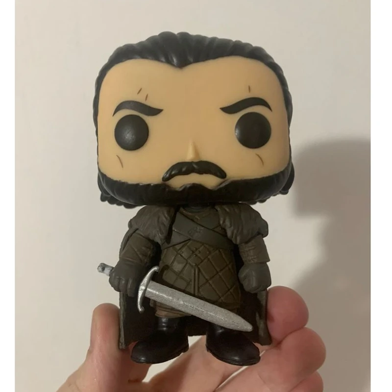 2025 Funko POP Películas y Serie de TV Juego Trono Regular Jon Snow # 49 Colección exclusiva de figuras de acción de vinilo para regalos de juguetes