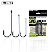 Aberdeen fishing hook for live bait fishing,  high carbon steel  fishhooks, beach river fishing tackle, light and strong