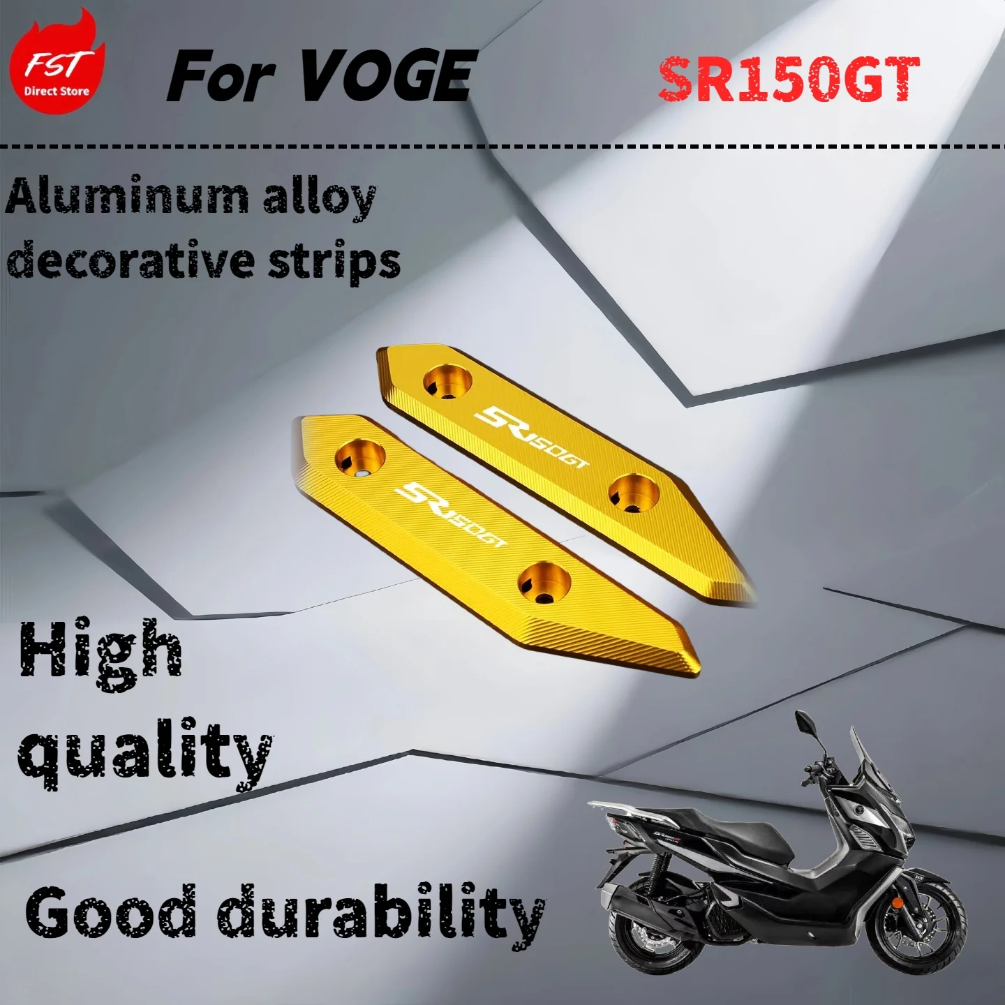 

For VOGE SR150GT front windshield decorative aluminum alloy decorative strip motorcycle modified cover windshield accessories
