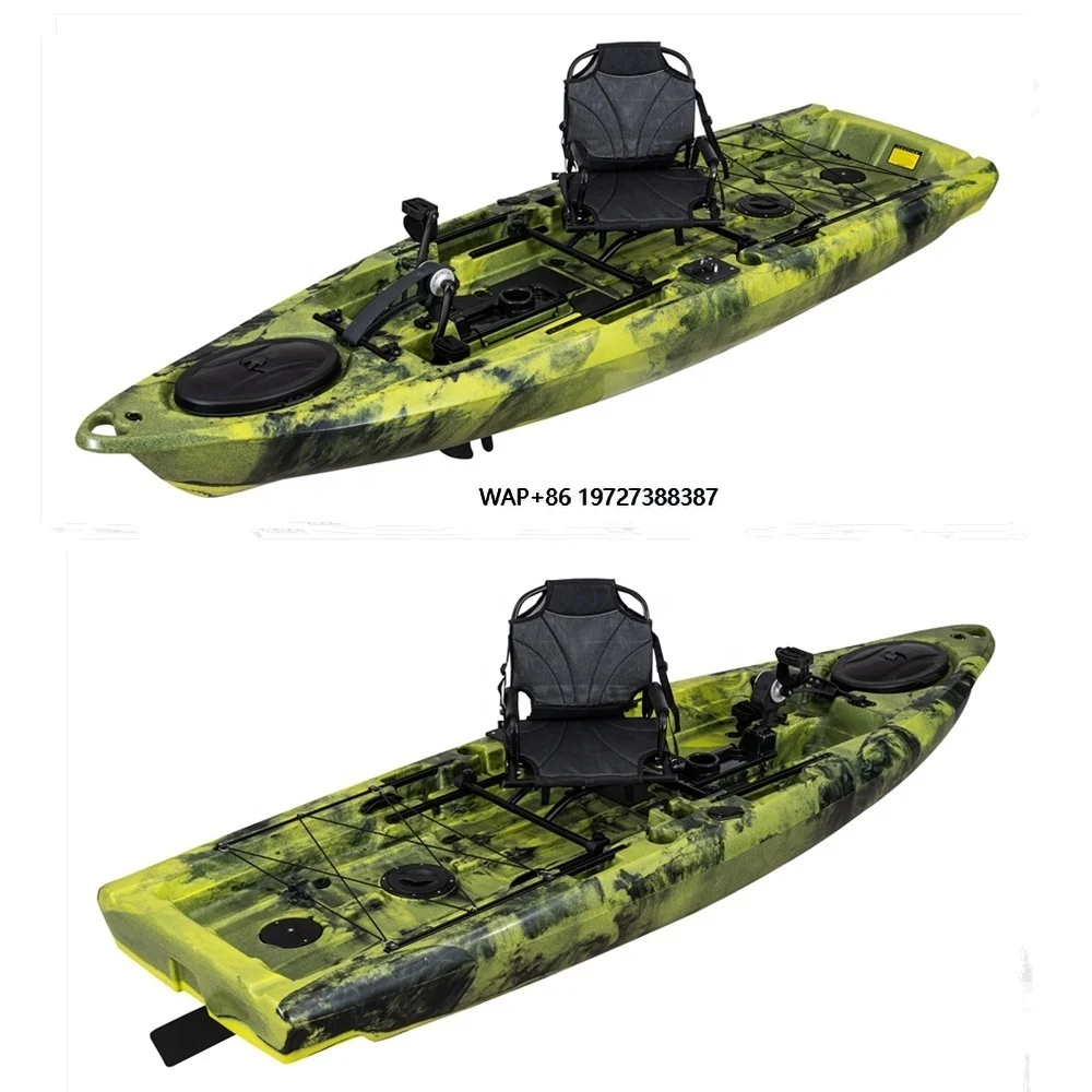 

8ft 10ft 11ft 13ft Plastic Pedal Fishing Kajak Boat Pedal Drive Sports Fishing Boat Kayak with Motor Pedal