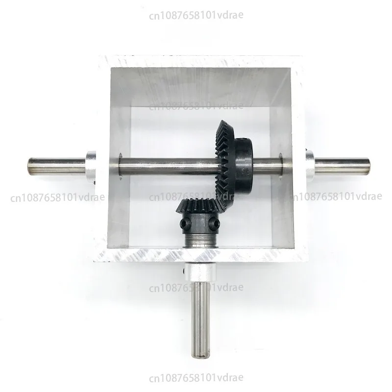 90 Degree Right Angle Transmission Bevel Gear Reversing Gear Gearbox 1 To 2 Hand Crank Miniature Mechanical Angle Reducer