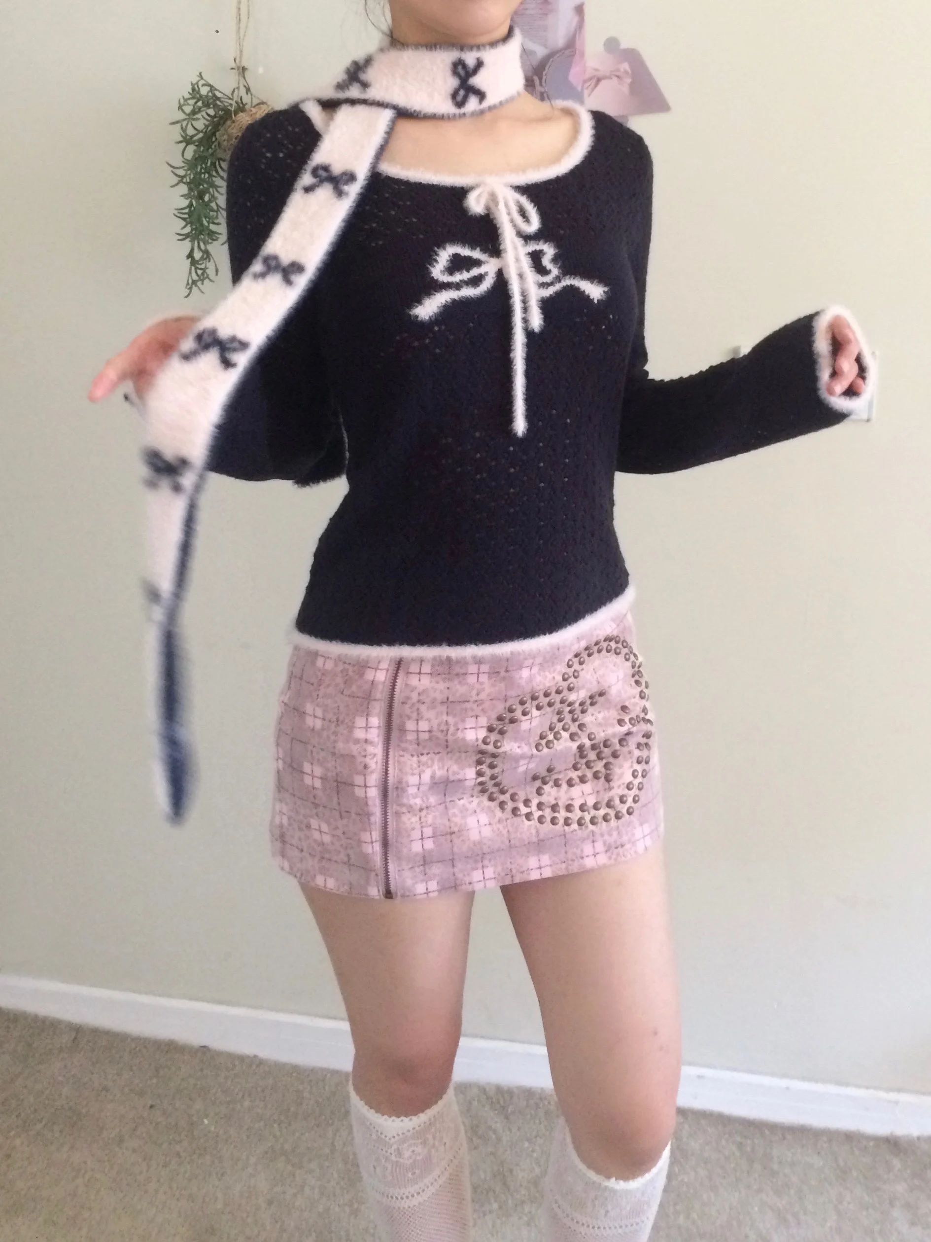 

Вязаный топ SicAstra с круглым вырезом, облегающий, универсальный, из шерстяной смеси, с длинными рукавами