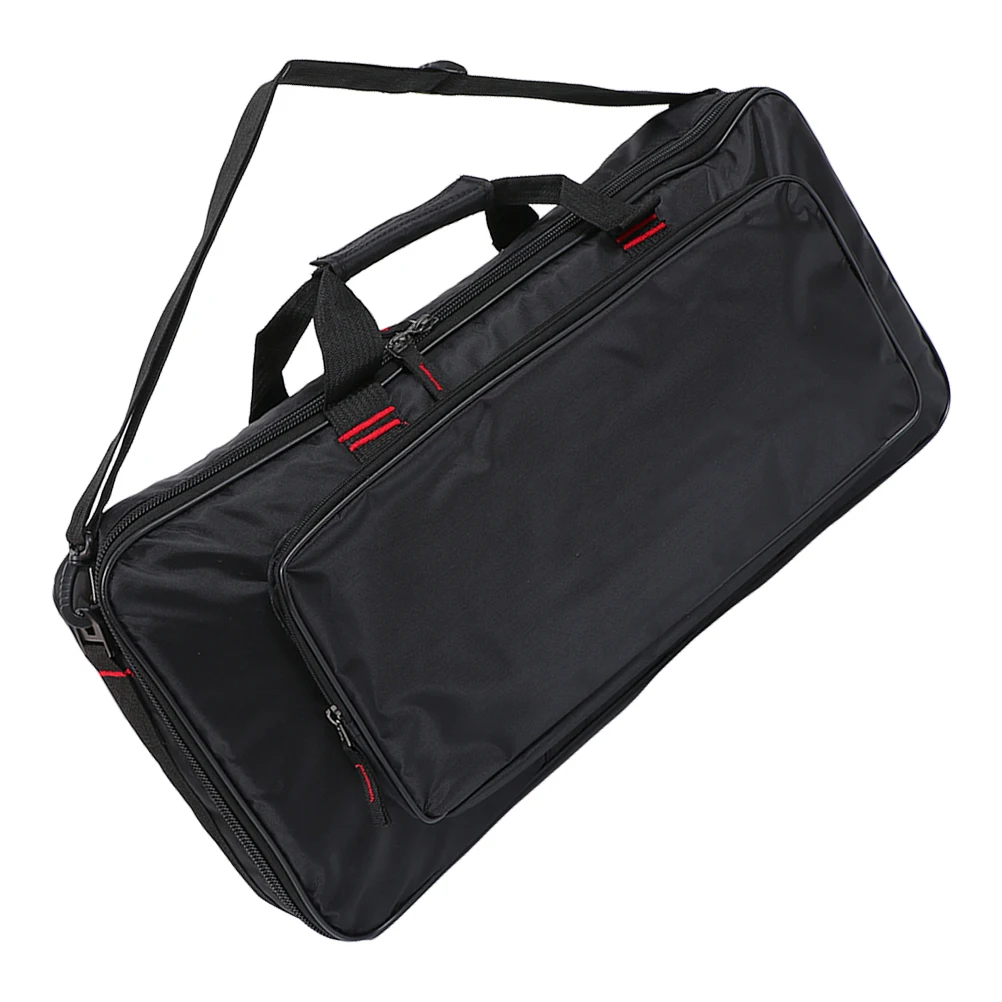 

Guitar Effects Pedal Bag 60x29x10cm Black Oxford Cloth Portable Storage Pouch with Sponge for ME-50B RP500 Instruments
