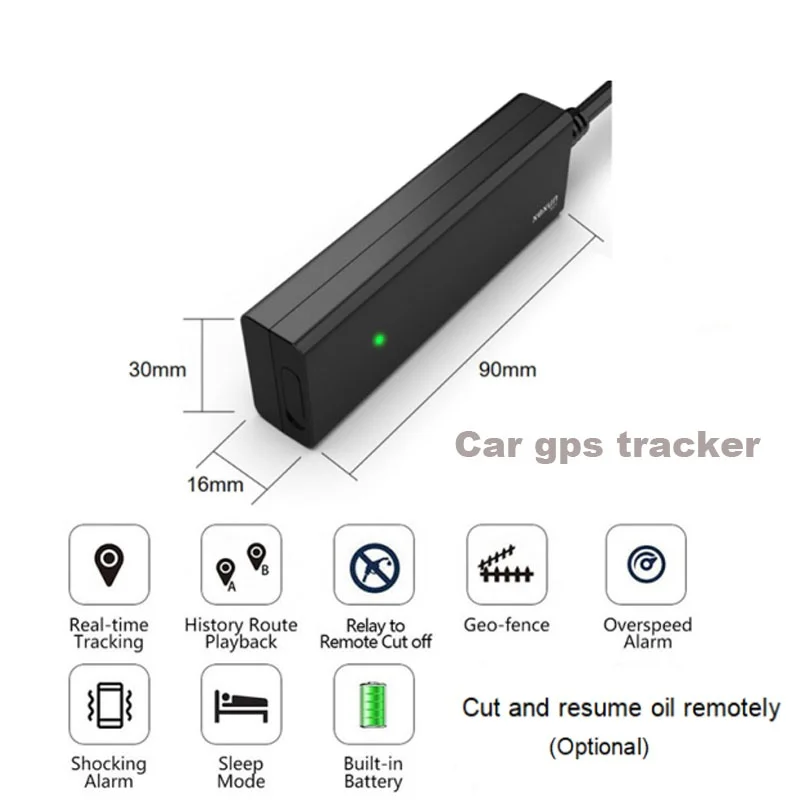 Przewodowy lokalizator satelitarny Urządzenie lokalizujące 4G GPS Wodoodporny lokalizator GPS IMEI Mini GPS do motocykla samochodowego