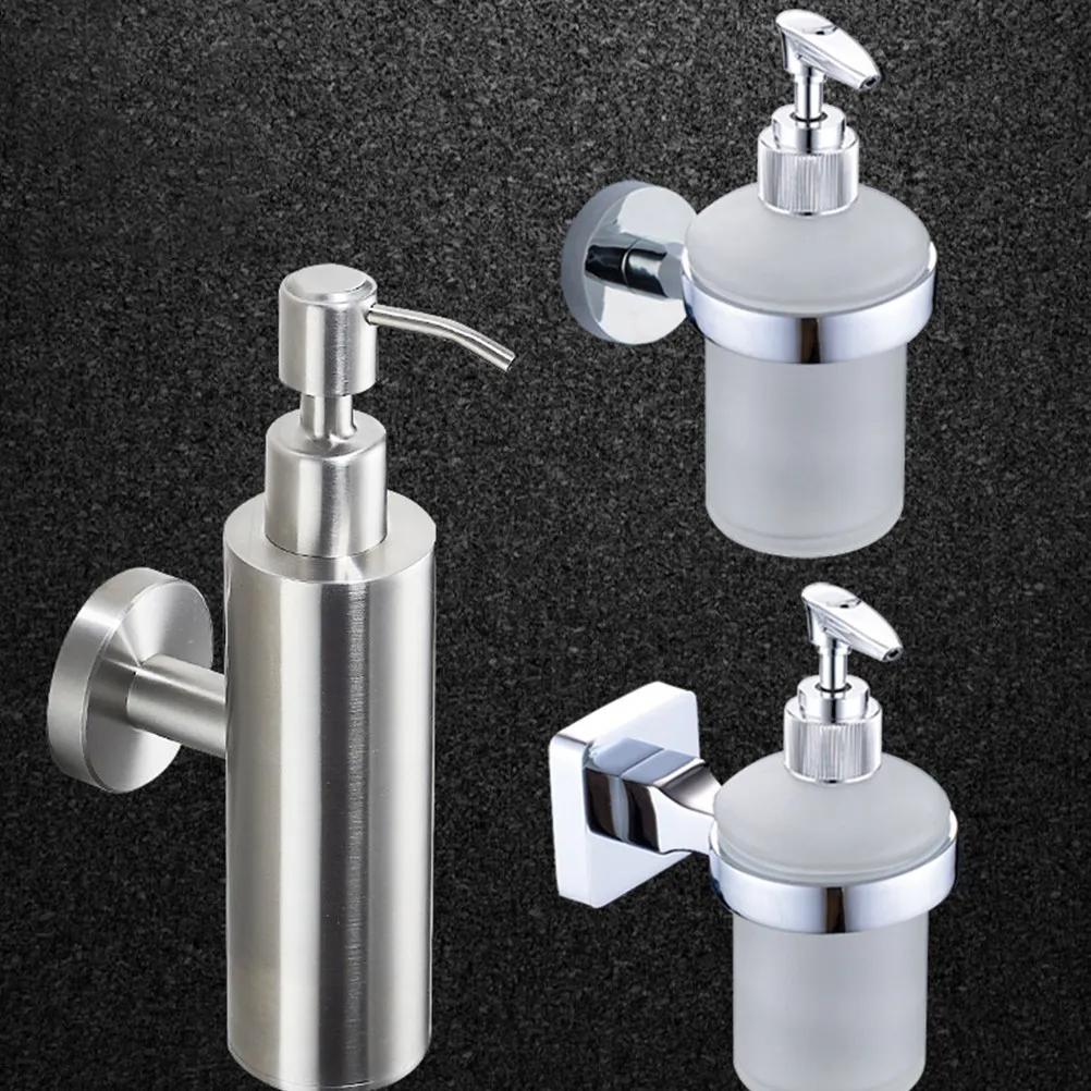 

1Pcs Stainless Steel Soap Dispenser Press Pump Bottle Creative Liquid Storage for Home Bathroom Lotion Soap Easy to Use and