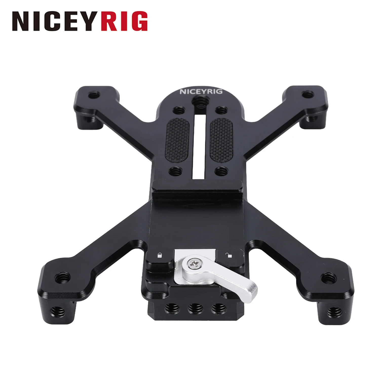 

NICEYRIG Arca - Type Quadruped Baseplate Support With QR Arca Dovetail Clamp All-in-One Mounting Solution for Tripod Mount