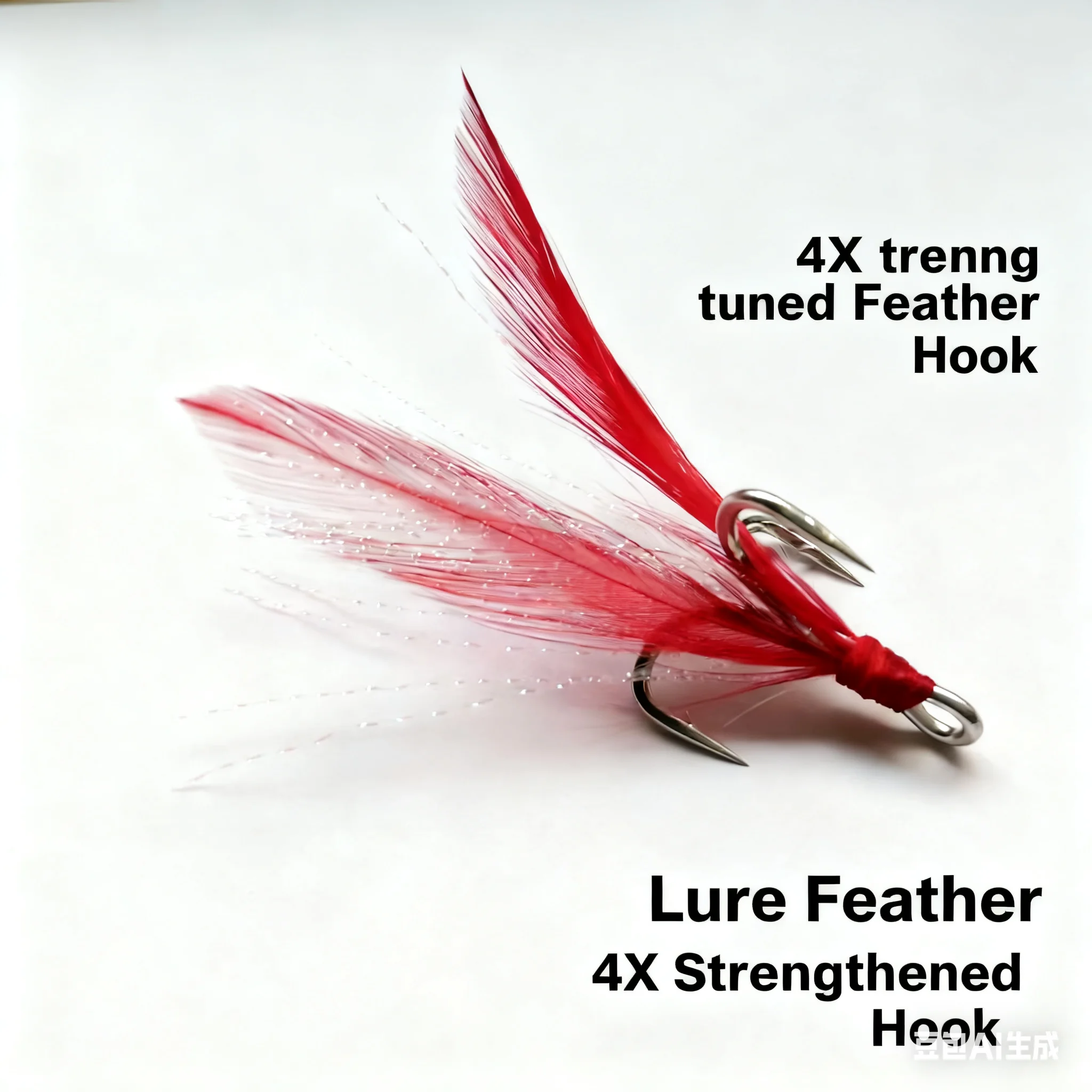 5 قطع خطاف ريش لو يا سانبن، خطاف مرساة معزز من الفولاذ عالي الكربون 4 مرات، شواء، طعم مزيف، خطاف صيد، لون القصدير #2