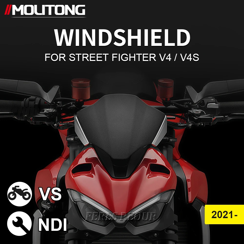 

2020 2021 2022 Motorcycle Windshield Windscreen Wind Shield Screen Deflectors For Ducati Streetfighter V4 S V4S