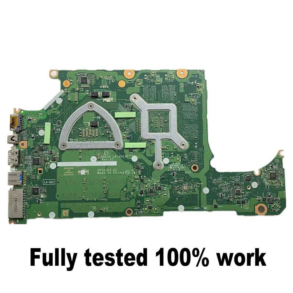 DH5JV LA-G021P placa-mãe para Acer Aspire A315-41 A315-42G laptop placa-mãe com R3 R5 CPU NBGYB11001 Radeon 530/560X GPU