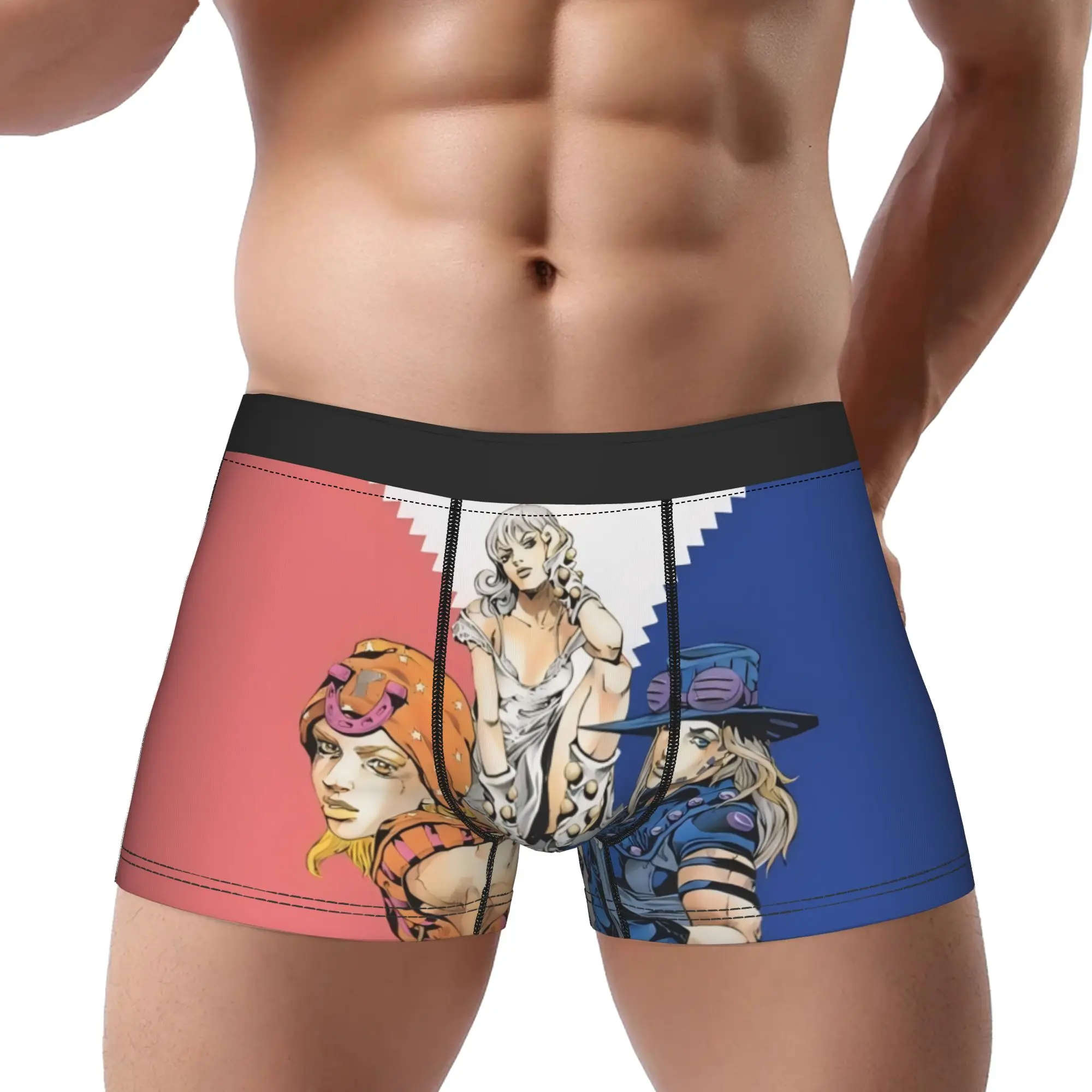 

Трусы JoJo's Bizarre Adventure Homme, мужское нижнее белье, удобные шорты JoJo, трусы-боксеры