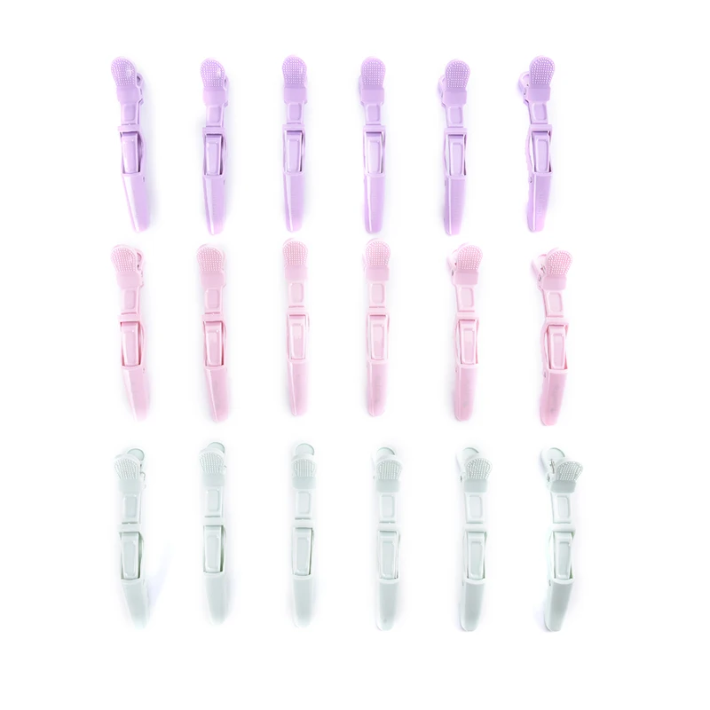 5/6pcs Candy Color Hair Clip Hairdressing Clamps Claw Section Alligator Clips Grip Barbers For Salon Styling Hair Accessories