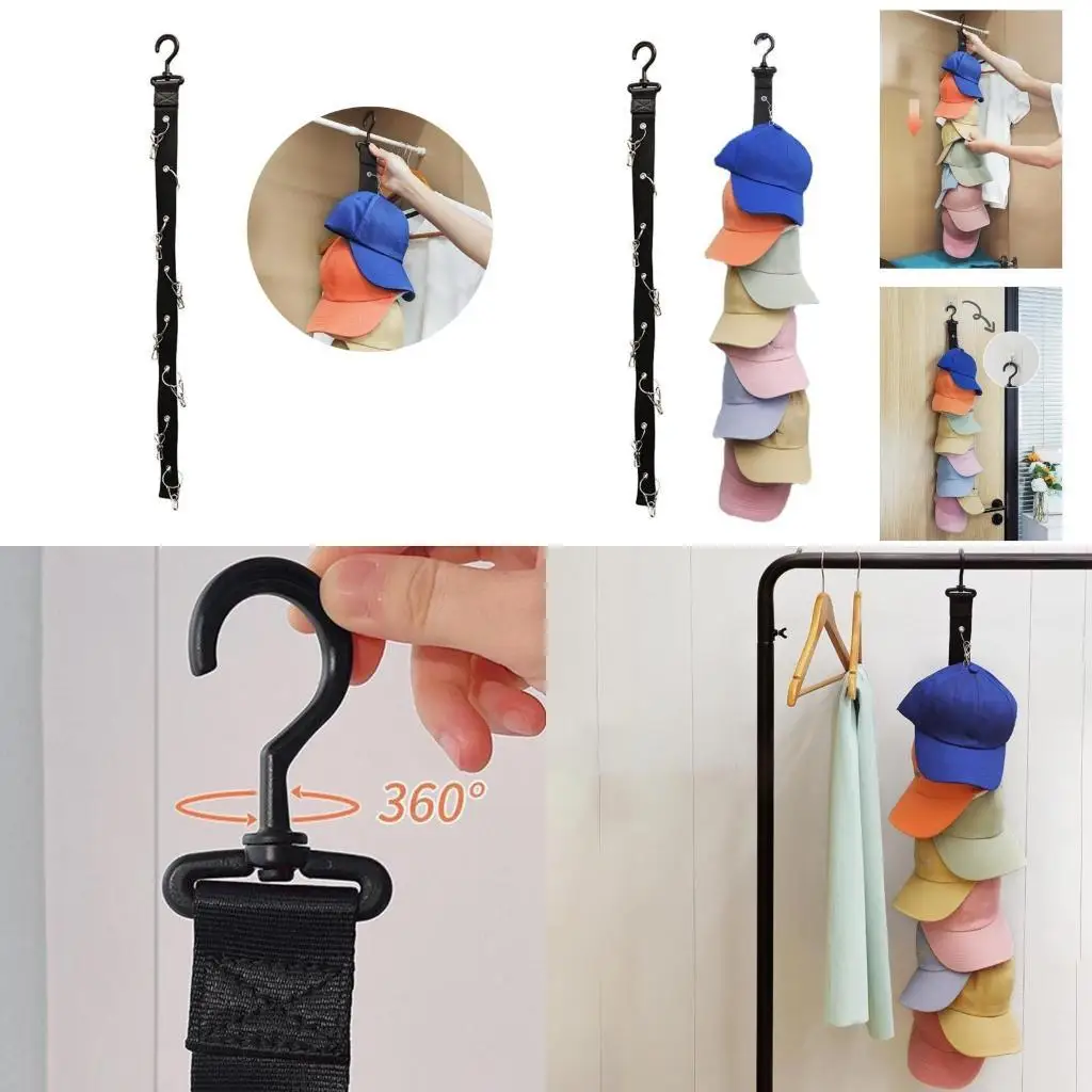 

G6KF Baseball Hook Holder Hat Closet Hanging Hat Hanger