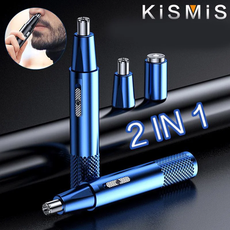 KISMIMS  2IN1 Electric Men's Hair Shaver, Nose Hair Trimmer, Mini Shaver, Women's Hair Shaver, Temples Hair Trimmer