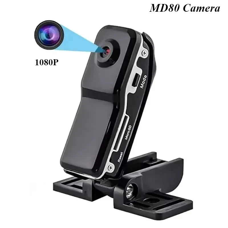 

MD80 Mini DV Camera Body Camcorder Mount Portable Video Record Nanny Security Cam Small Sports Car DVR Webcam for Home/Office
