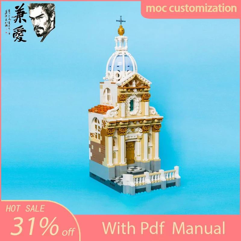 Moc Medieval Pirates Chapel Modular Castle Model Building Blocks DIY Creative Assembly Educational Bricks Toys Kids Holiday Gift