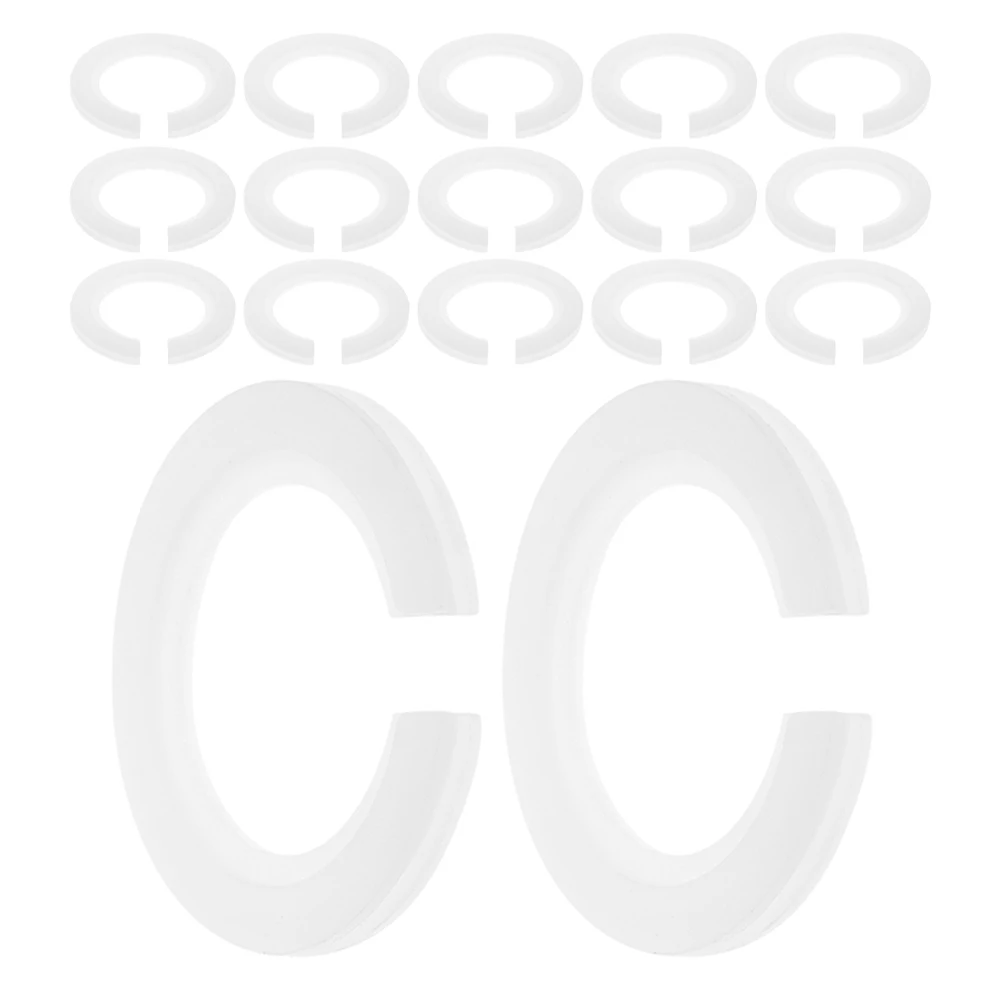 

30pcs E27 to E14 Lampshade Adapter Rings Plastic Reducer Table Shades Accessory LED Bulb Converter Lamp Head Circle